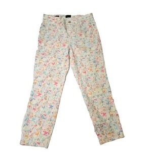 Talbots Womens‎ Jegging Crop Pants Size 8 Woodland Pastel Pattern Jeans